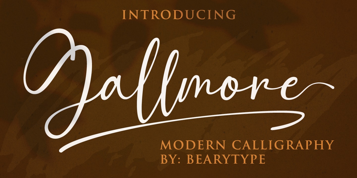 Пример шрифта Gallmore #1